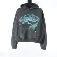 REPRESENT リプレゼント 服ｎ級品 カジュアルトップス 人気もの フード付き 純綿 サメ グレイ