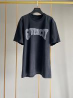ジバンシィ セットアップスーパーコピー トップス 純綿 半袖 ロゴプリント 柔らかい シンプル Tシャツ ブラック