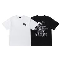 AMIRI 低価直輸入専門店 tシャツ アミ偽物 半袖 ロゴプリント 夏 シンプル 純綿 トップス 2色可選