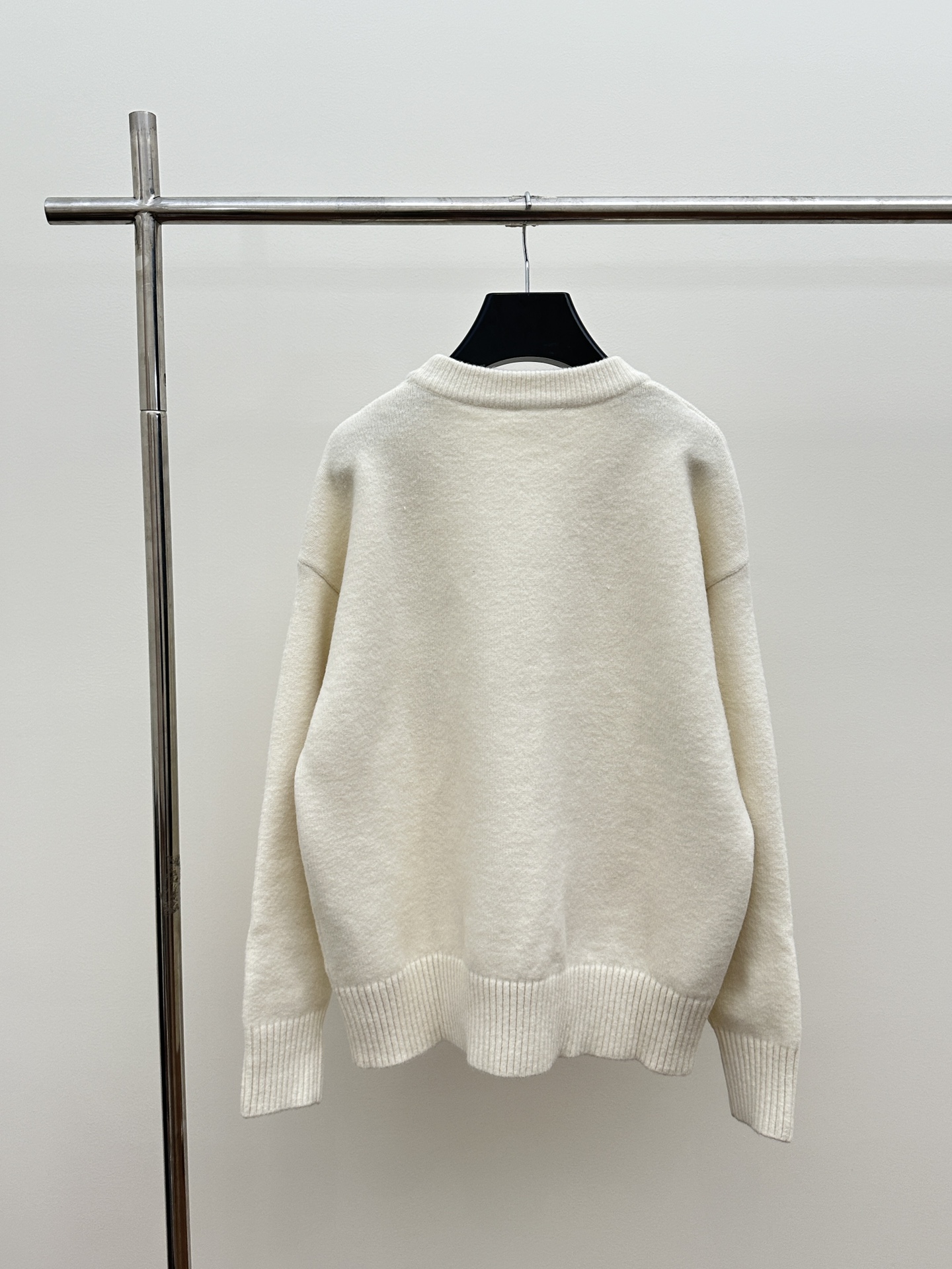 限定品！アミリセーター 輪編み偽物 暖かい ハット ネックセーター ゆったり 高級品 ホワイト_2