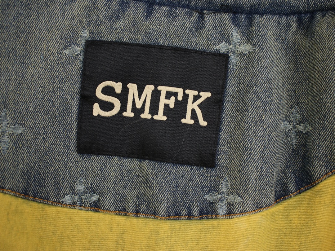 激安大特価最新作のSMFKダウンジャケット ラッパースーパーコピー 暖かい デニム 新品 グレイ_8