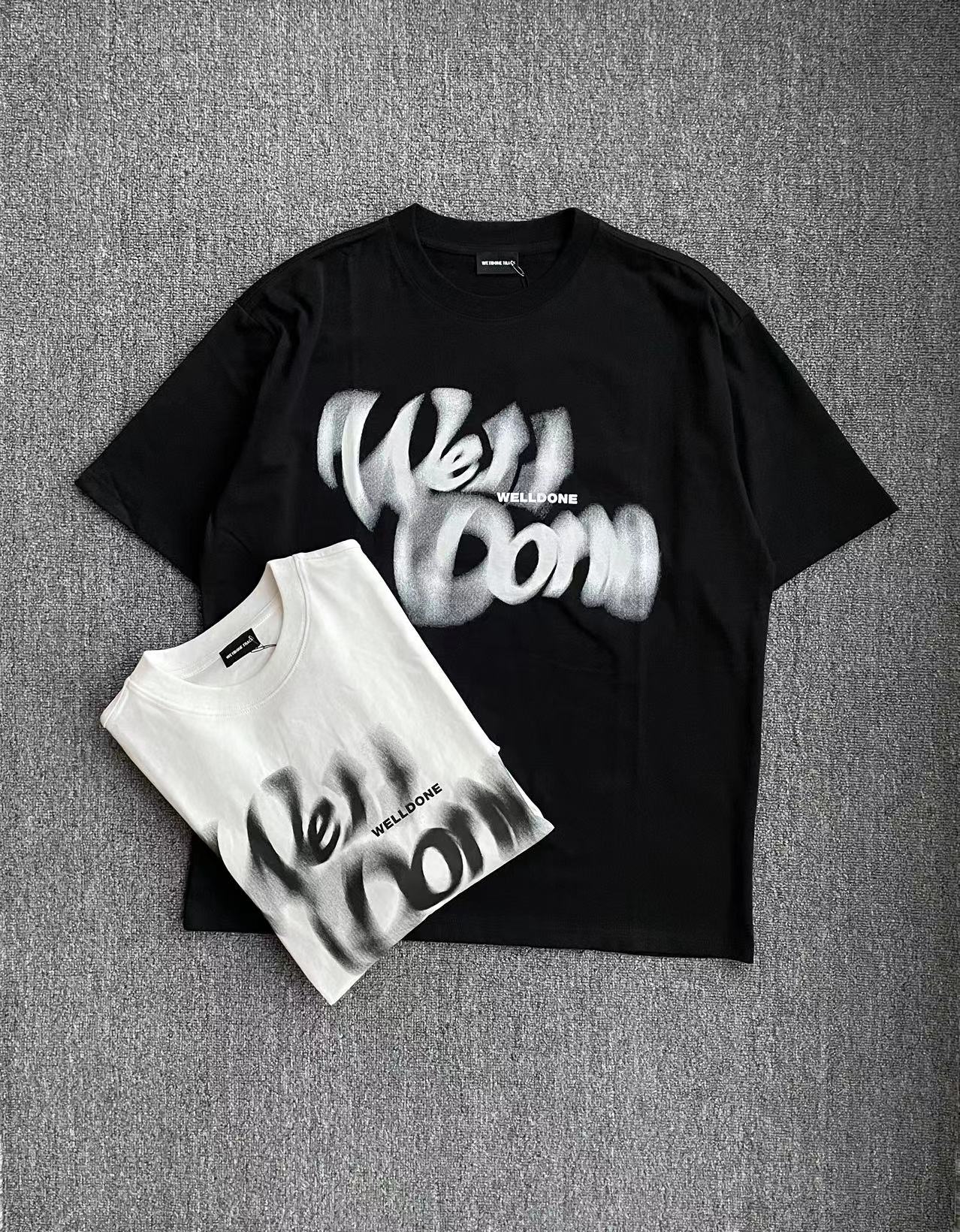 we11done トップスのレングスとはスーパーコピー 人気新品 純綿 ゆったり Tシャツ 短袖 シンプル 2色可選_5