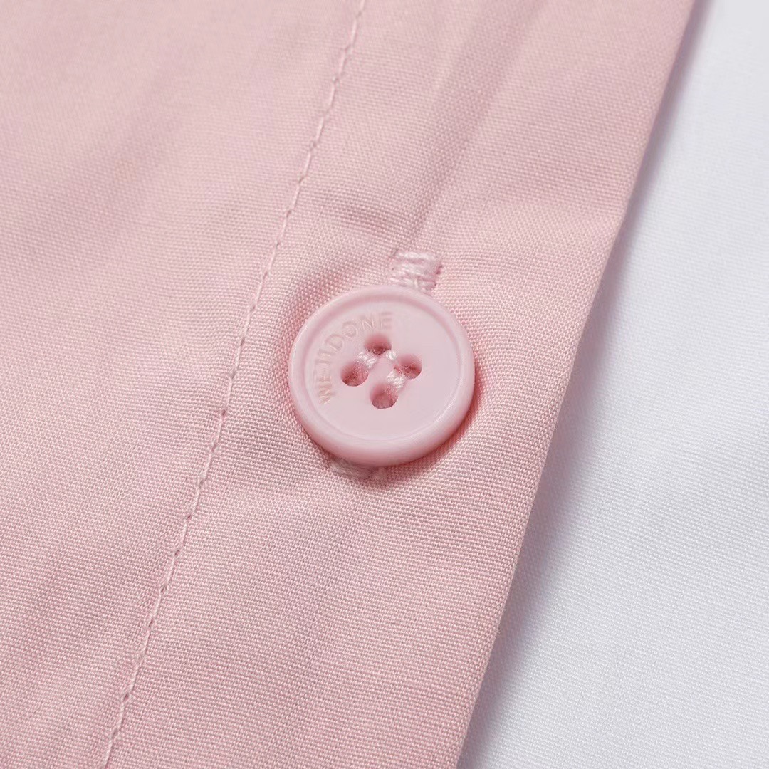 WE11DONE ウェルダン tシャツスーパーコピー 高級品 ビジネスシャツ 男女兼用 2色可選 ピンク_6