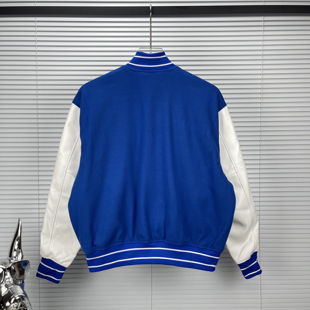 ジバンシー アウター偽物 暖かいトップス 野球服 ジャケット 厚い ロゴプリント ランニング カップル 2色可選 ブルー_2