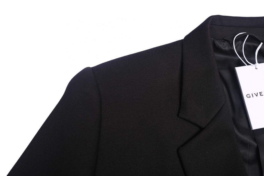 ジバンシィ ジャケット激安通販 トップス アウター ビジネス スーツ 高級感 品質保証 シンプル ハンサム ブラック_4