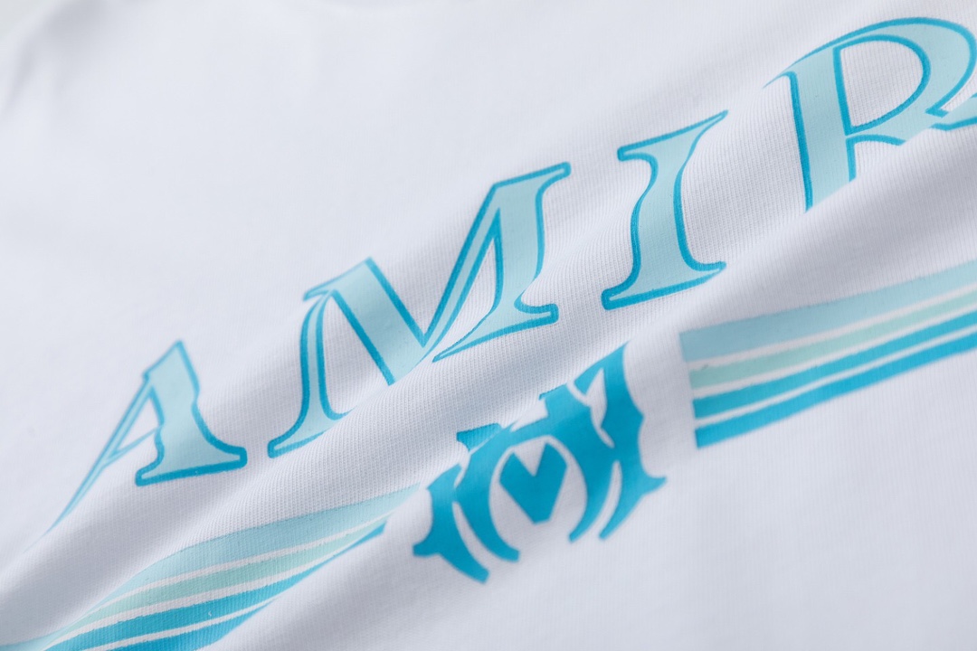 AMIRI 激安大特価最新作の あみり tシャツｎ級品 純綿 トップス LOGOプリント 短袖 柔らかい 快適 2色可選_6
