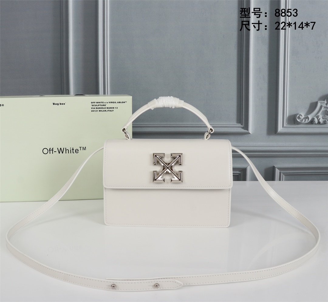 OFFWHITEバッグ オフホワイトＮ級品 2024新登場の バッグ 防水 斜めがけバッグ ファッション 女性 ホワイト_1