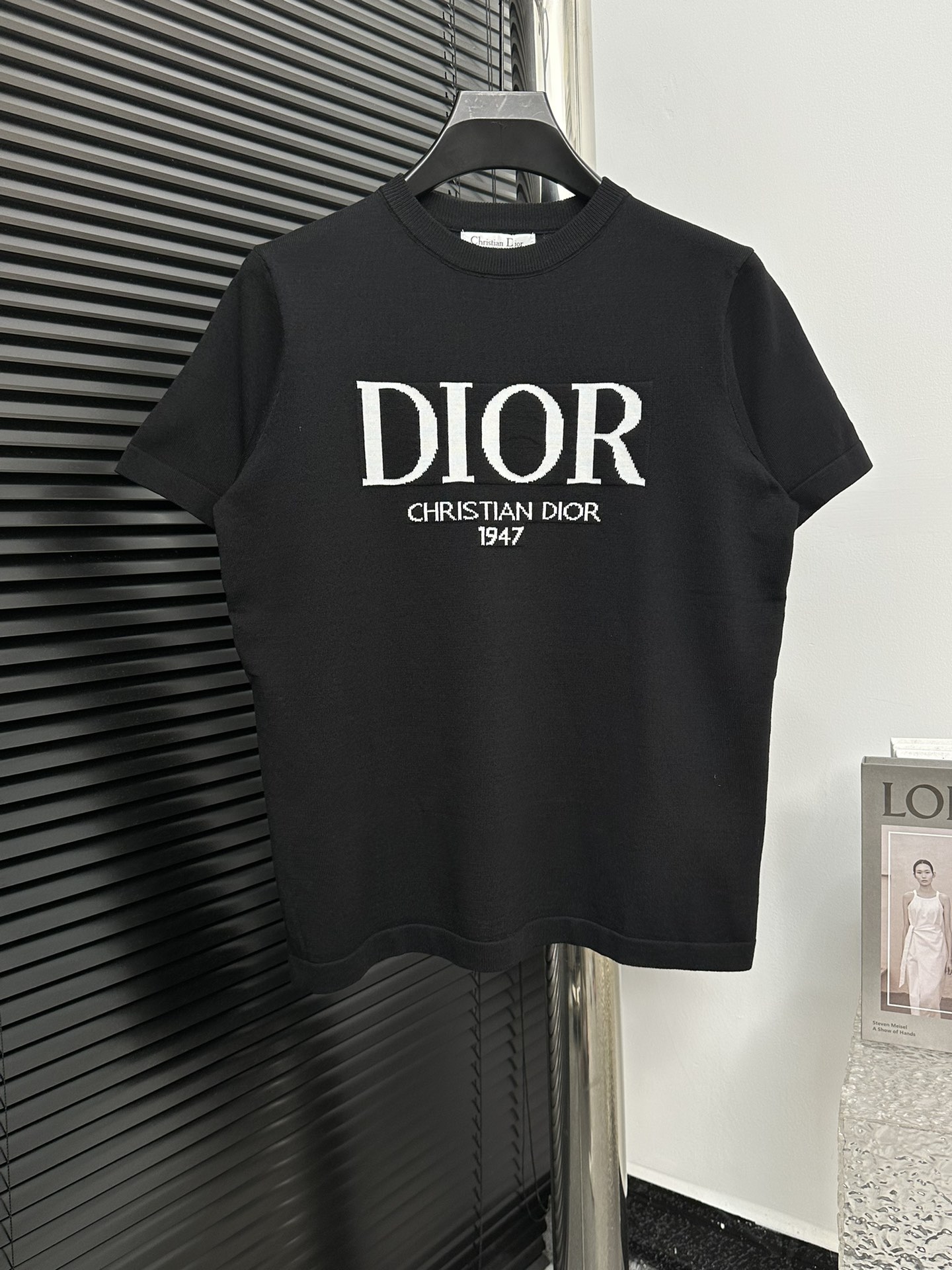 dior レディース tシャツ偽物 半袖 トップス 純綿 シンプル ロゴプリント 日常 通気性いい メンズ ブラック_1