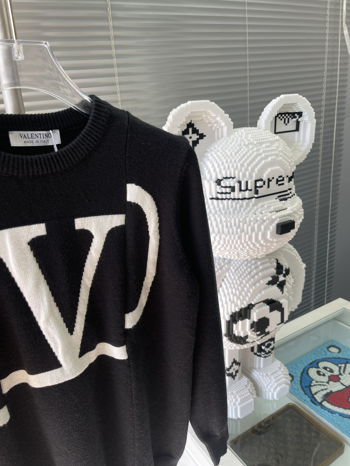 valentino メンズ ヴァレンティノ セーター偽物 HOT品質保証 トップス セーター 柔らかい 保温 暖かい ブラック_5