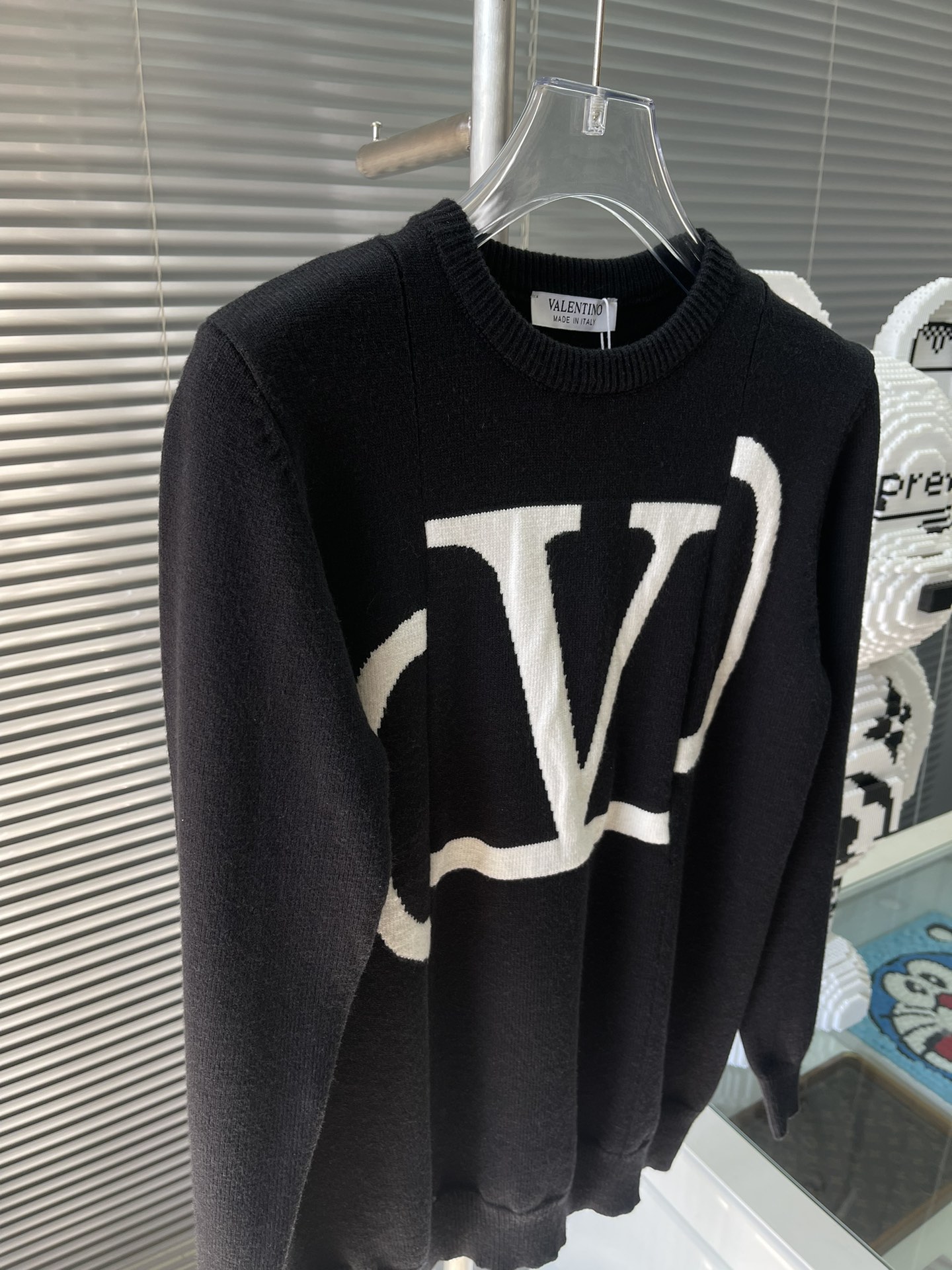 valentino メンズ ヴァレンティノ セーター偽物 HOT品質保証 トップス セーター 柔らかい 保温 暖かい ブラック_6