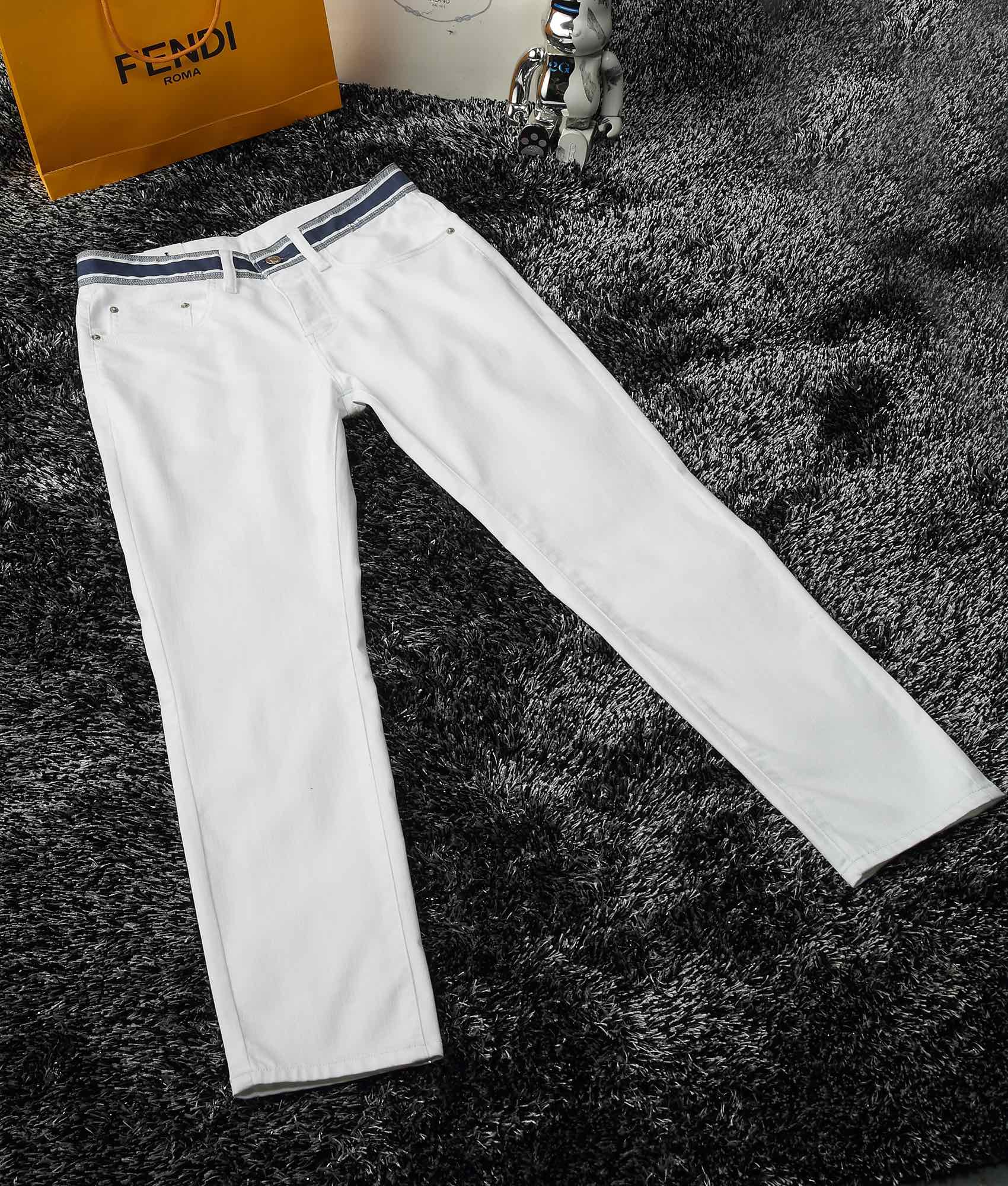 HOT品質保証 ディオール パンツ メンズ激安通販 デニム ズボン ジーンズ 夏品 薄い 柔らかい 美脚 ファッション ホワイト_8