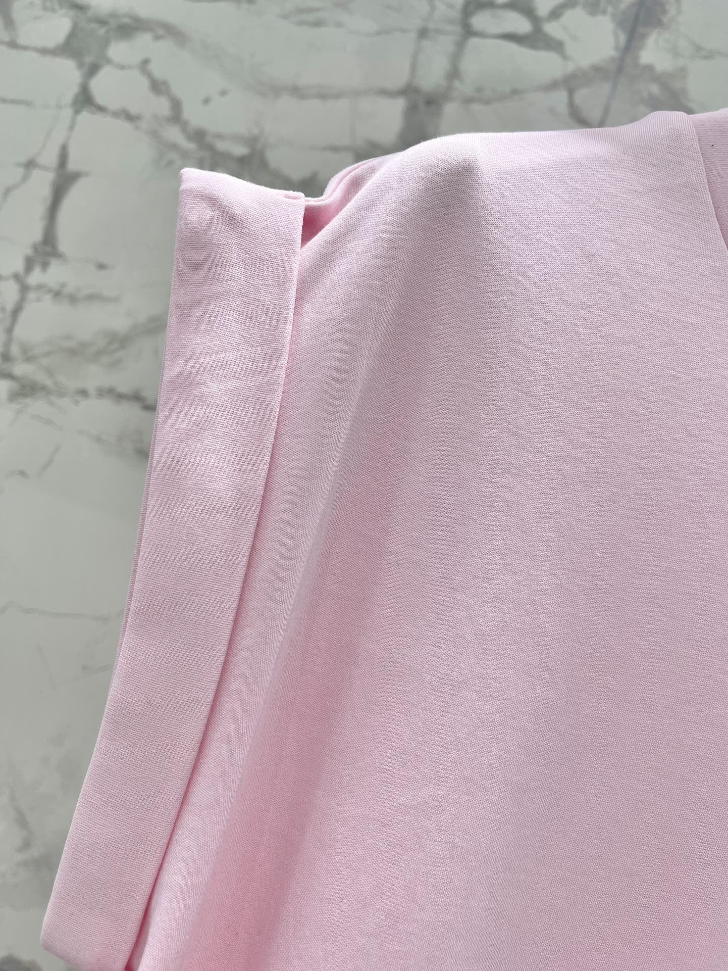 ミュウミュウスカーフスーパーコピー 柔らかい 無袖 Tシャツ トップス ファッション カジュアル 人気 シンプル ピンク_8