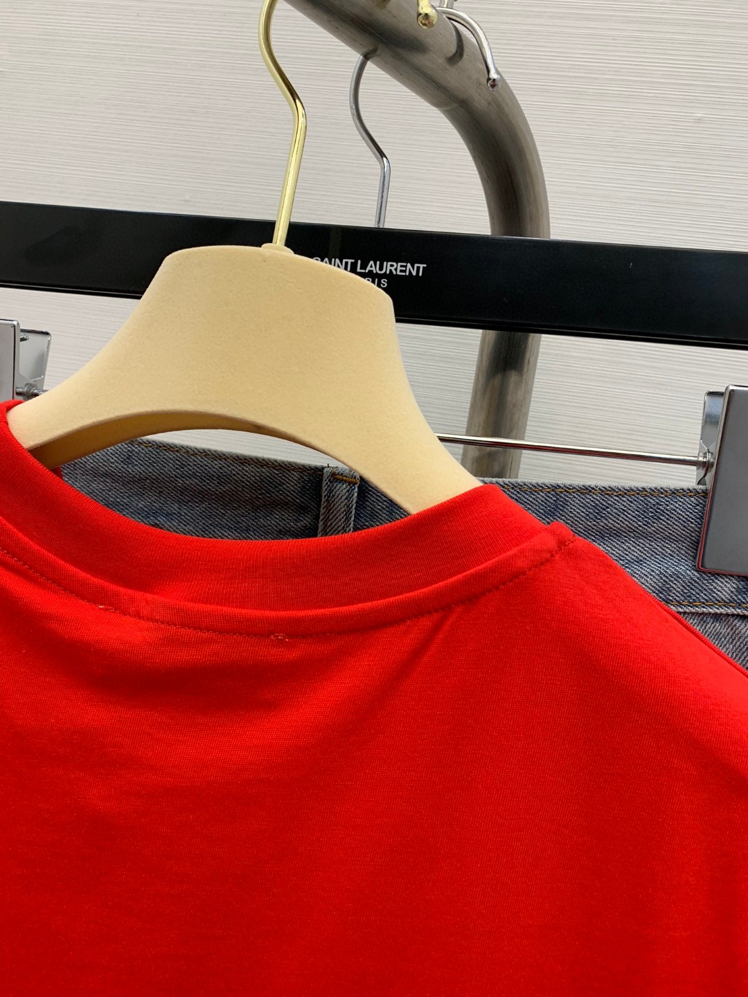 ミュウミュウ ロンtＮ級品 短袖 Tシャツ トップス ロゴプリント ショット 柔らかい 人気新作 レディース レッド_8