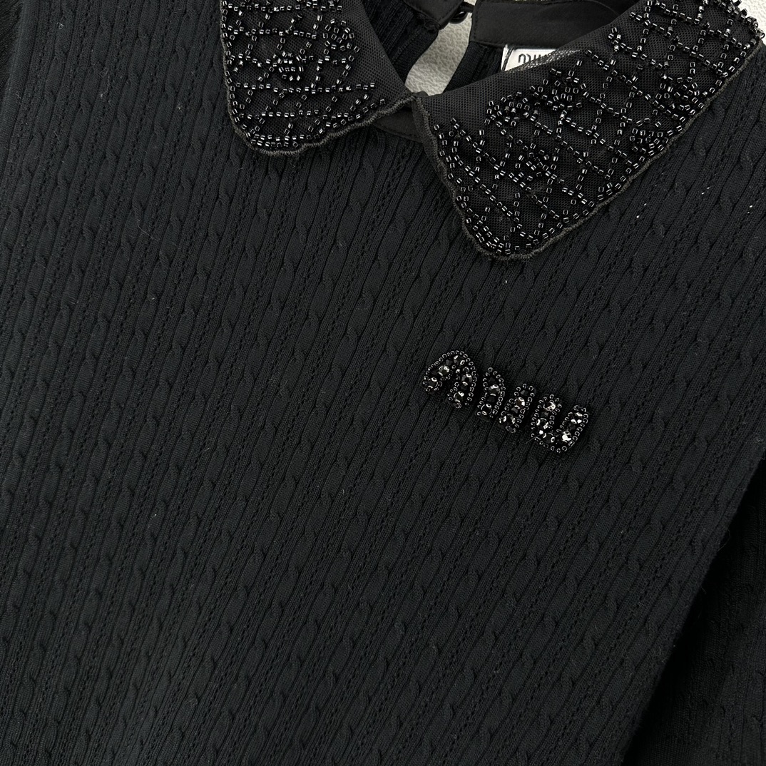 ミュウミュウに似たブランド激安通販 短袖 Tシャツ トップス 軽量 薄い シンプル 純綿 HOT品質保証 ブラック_5