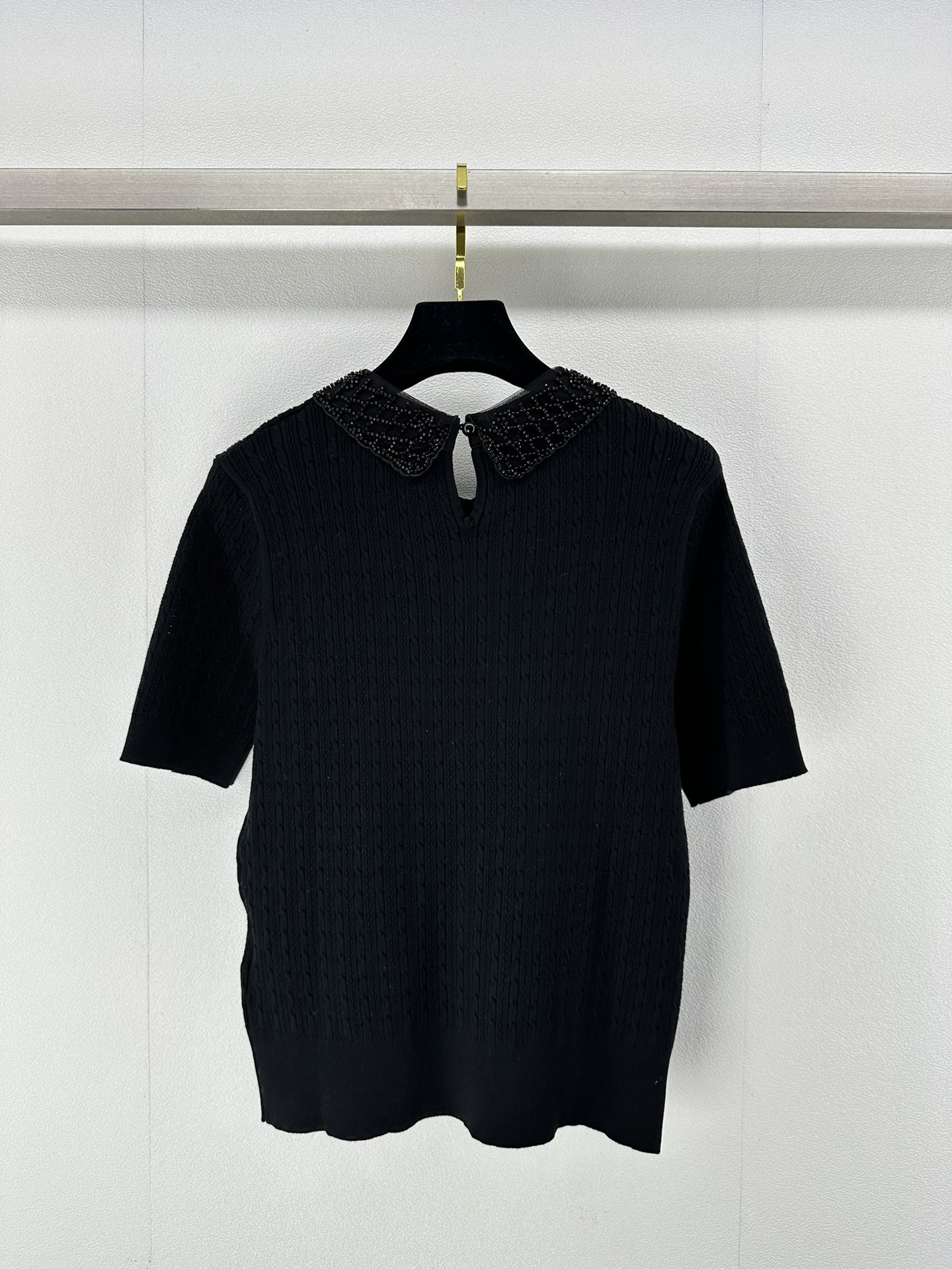 ミュウミュウに似たブランド激安通販 短袖 Tシャツ トップス 軽量 薄い シンプル 純綿 HOT品質保証 ブラック_9