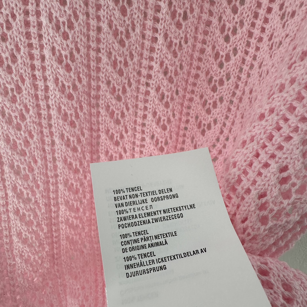 miumiuセーター激安通販 柔らかい ニット 半袖 セーター トップス 蝶結び 新品 ファッション ピンク_9