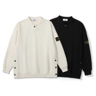 ストーン アイランド セーター激安通販 純綿 長袖 暖かい ニット シンプル 2色可選 ブラック ホワイト