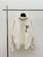 アミリセーター メリヤス編みスーパーコピー 暖かい ハット タートルネックセーター ゆったり 高級品 ホワイト