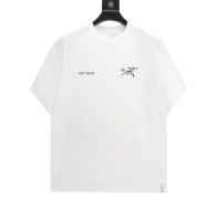 arc teryx スプリット t シャツ偽物 春夏服 シンプル 半袖 綿100% ランニング ホワイト