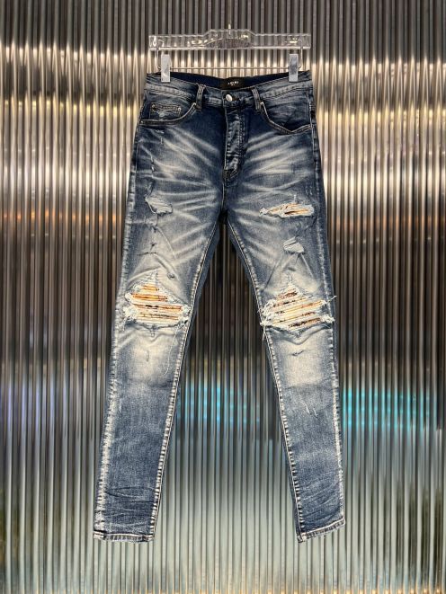 アミリジーンズ メメｎ級品 新品 デニム生地 ズボン ファッション 人気品 メンズ ブルー
