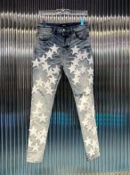 アミリズボンワタリとは激安通販 新販売 デニム生地 ジンーズ ファッション 星のプリント ブルー