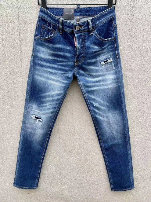 24年新作‼ディースクエアード 意味コピー デニム 快適ズボン リラックスジーンズ  カジュアル ブルー