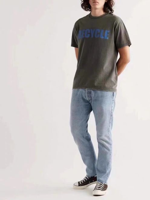 HOT品質保証 ギャラリーデプト ロンt激安通販 半袖Tシャツ リサイクル トップス グレイ
