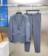 デサントスーツ 評判激安通販 就職スーツ フォーマル 礼服 結婚式 無地 2点セット 2色可選 ブルー