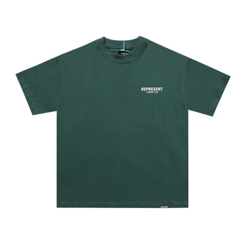 REPRESENT tシャツ リプリントコピー 純綿 トップス 夏新品 ファッション シンプル グリーン