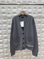 WE11DONE セーター ウォッシャブルｎ級品 人気セールHOT 暖かいトップス ニット ジャケット グレイ