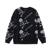 マスターマインド ジャパンｎ級品 ウール セーター トップス 柔らかい ニット 髑髏ロゴ カラフル ブラック