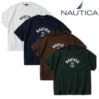 ノーティカ ストライプシャツ激安通販 純綿 大人気tシャツ トップス 短袖 品質保証 シンプル 柔らかい 4色可選