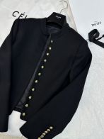 激安大特価最新作の セリーヌツイードジャケットコピー 暖かい トップス アウター ファッション 高級品 ブラック