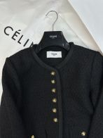 新商品! セリーヌ スエードジャケット偽物 トップス 厚い アウター レディース 柔らかい シンプル ブラック