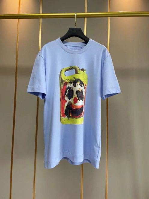 ジバンシィ ネクタイｎ級品 Tシャツ トップス 純綿 半袖  芸術 プリント 柔らかい ファッション 日常服 ブルー