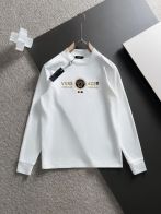 VERSACE 2018新登場の ヴェルサーtシャツスーパーコピー 長袖 トップス 純綿 刺繍ロゴ シンプル 人気 2色可選 ホワイト