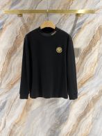 VERSACE 人気新作 ヴェルサーチティシャツｎ級品 長袖Tシャツ トップス 純綿 ゆったり シンプル 3色可選 ブラック