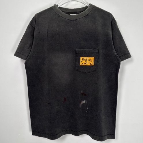 セントマイケル ロゴ激安通販 プリント シンプル  純綿Tシャツ トップス 半袖 ジャパン ファッション 男女兼用 ブラック