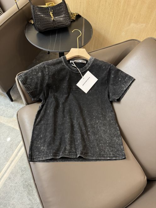 アレキサンダーワンシャツスーパーコピー トップス 人気 Ｔシャツ プリント ファッション シンプル 純綿 日常 ブラック