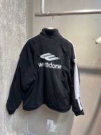 WE11DONE ウェルダン ジャケット偽物 厚い アウター ハイネック フリース カップル 人気新品 ブラック
