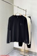 クロムハーツ tシャツ 公式コピー トップス 純綿 長袖 十字架 レザー シンプル 秋服 大人気 ブラック