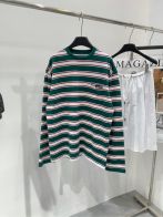 赤字超特価2024 ミュウミュウローロゼＮ級品 Tシャツ トップス 純綿 縞模様 長袖 ファッション グリーン