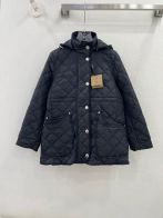 [新季度]バーバリー ジャケット メンズコピー アウター 中綿 コート フード付き 暖かい 大人気 ブラック