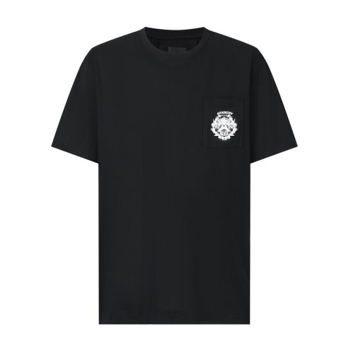 ジバンシィ n級品 コピー 半袖 Tシャツ コットン ブラック 柔らかい 花柄