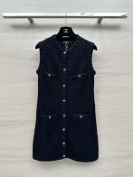 超激得品質保証 シャネル デニム スカートＮ級品 夏服 ワンピース 無袖 レディース ファッション ブラック