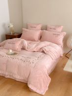 miumiuムアツ マットレス激安通販 4点セット シンプル 人気セット 掛け布団カバー ベッドカバー 枕カバー 柔らかい ピンク