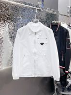 驚きの破格値2024 新着 prada シャツ ジャケット激安通販 アウター 柔らかい トップス 人気品 ホワイト