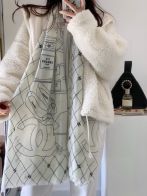 HOT品質保証 シャネルスカーフヤフオクＮ級品 ウール製 大販売 ファッション カラフル 優雅 レディース 暖かい ホワイト