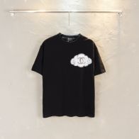 シャネル ティー シャツ レディースＮ級品 短袖 純綿 トップス ロゴプリント 柔らかい 通気性いい ブラック