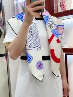 シルク シャネルスカーフコピー シルク 人気定番 大販売 ファッション カラフル 優雅 レディース ホワイト